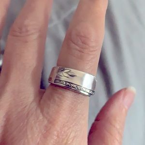 Sterling silver spoon ring vintage flatware